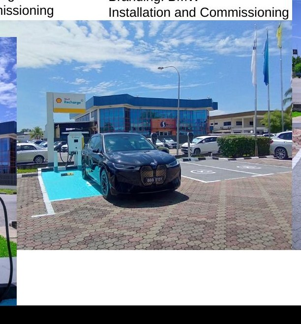 BMW Shell Recharge EV station
