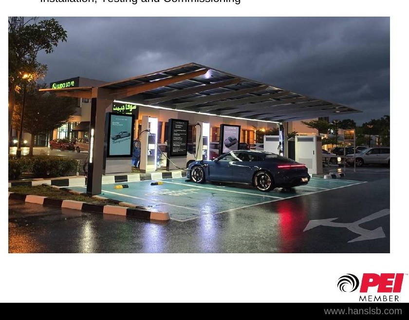 EV charger installation — Porsche SupaSave Seria