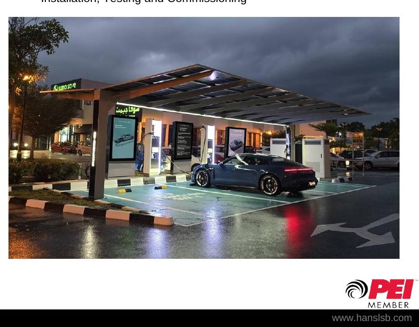Solar PV installation — solar canopy parking